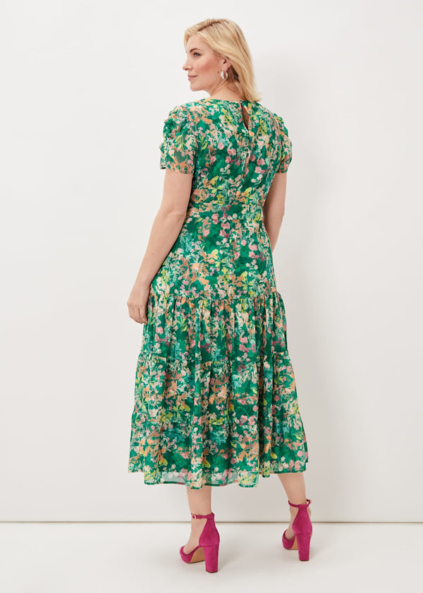 Morven Printed Tiered Dress