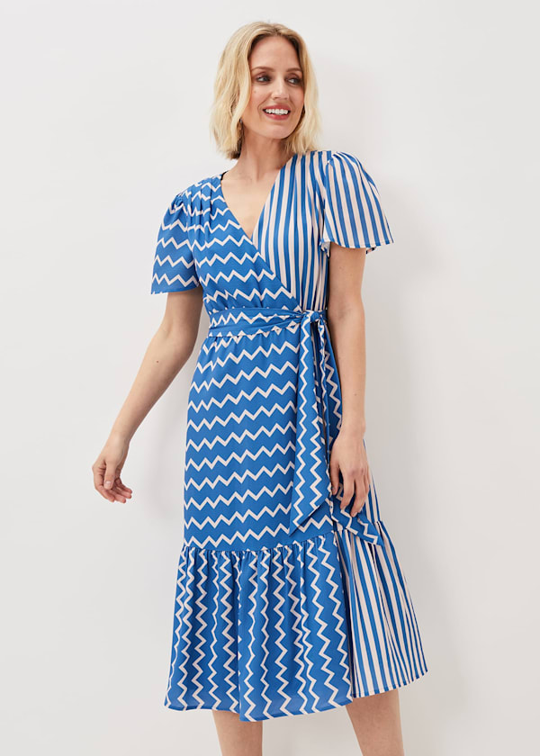 Shelby Zig Zag Midi Dress