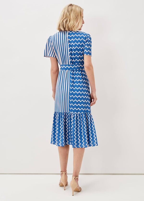 Shelby Zig Zag Midi Dress
