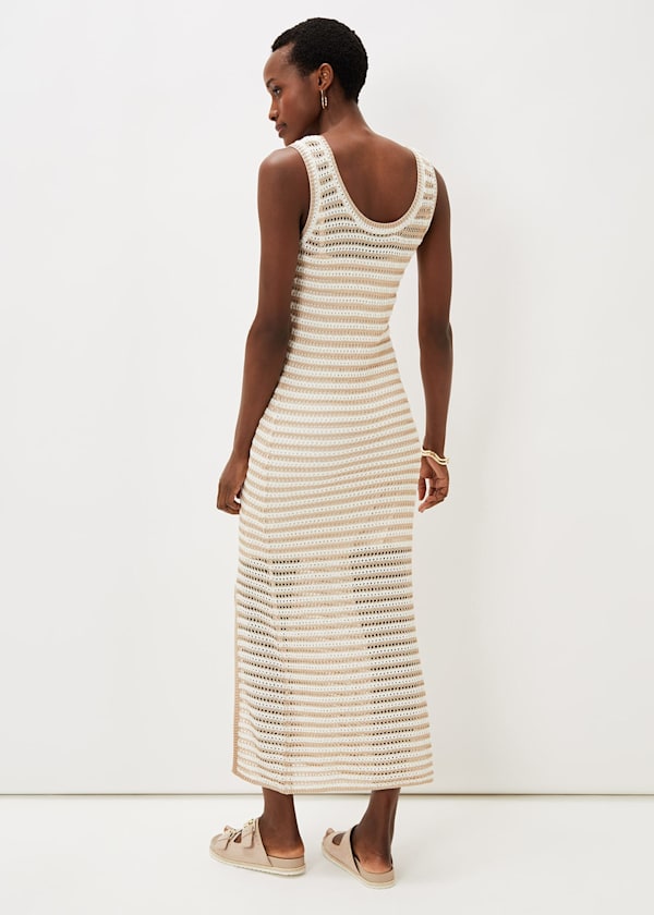 Kimmy Crochet Stripe Maxi Dress