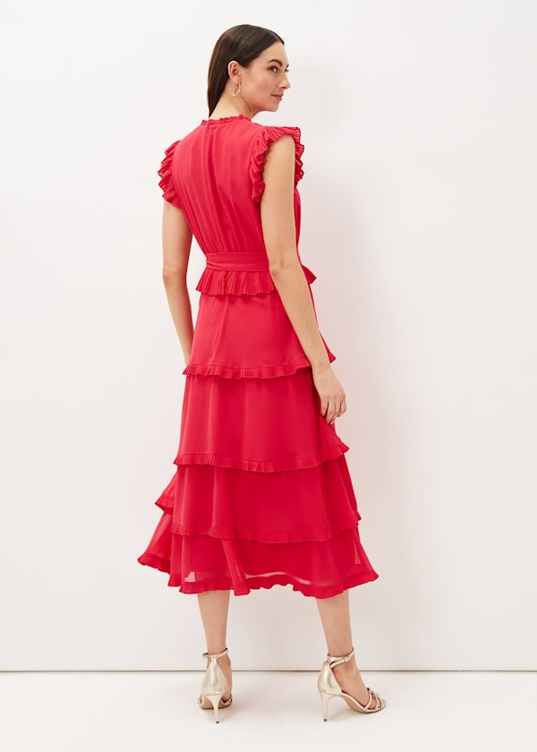 Josephina Tiered Midi Dress