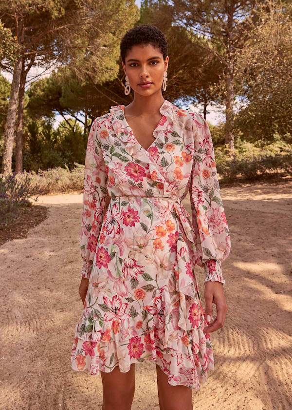 Melinda Floral Wrap Dress