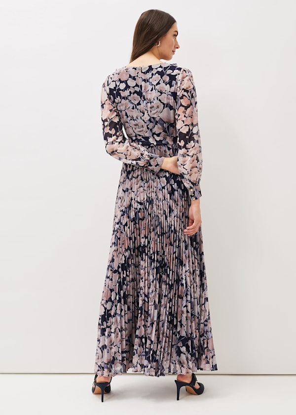 Fredrika Floral Pleated Maxi Dress