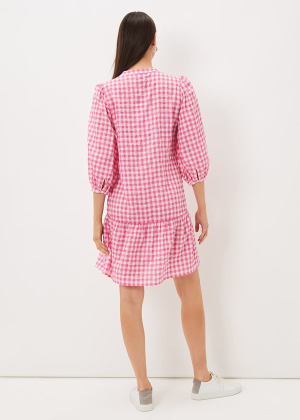 Oona Gingham Swing Dress