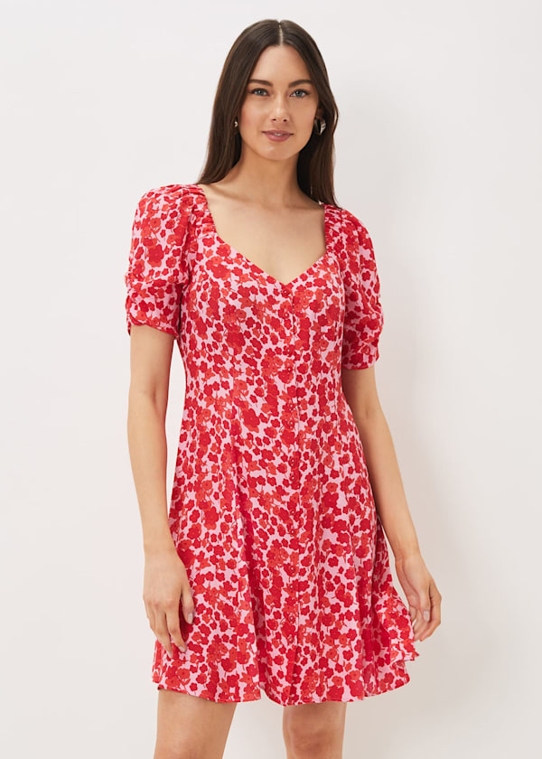 Sheryl Floral Tea Dress