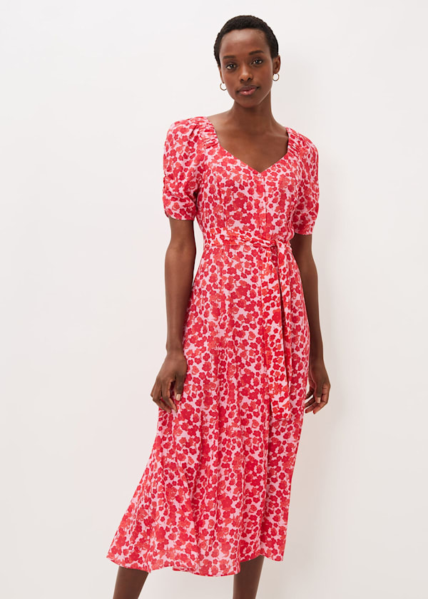 Sheryl Floral Midi Dress