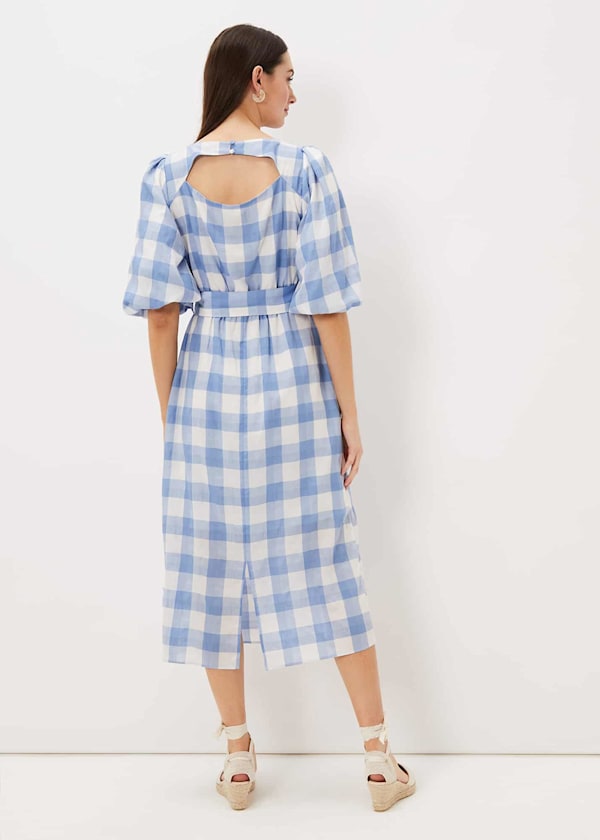 Alina Check Midi Dress