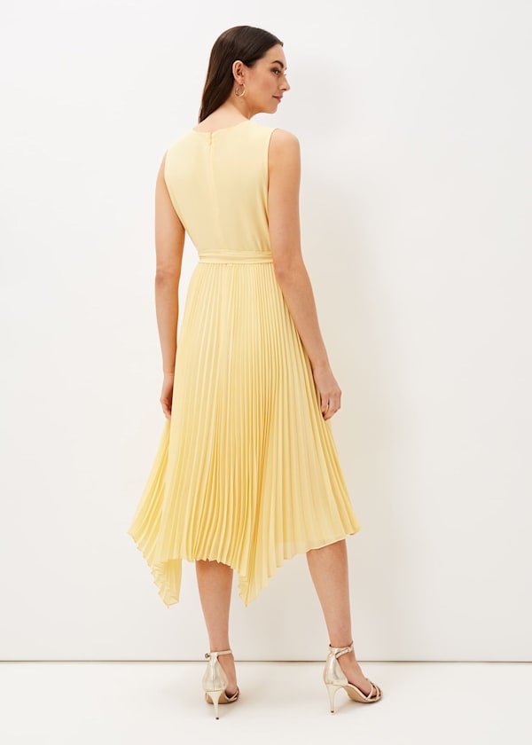 Petra Pleated Wrap Dress