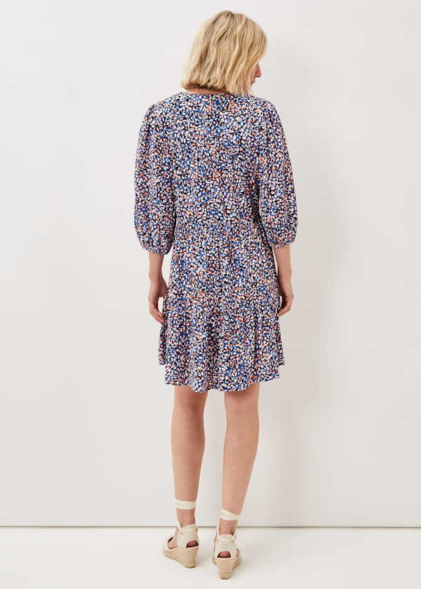 Penele Dotty Print Short Dress
