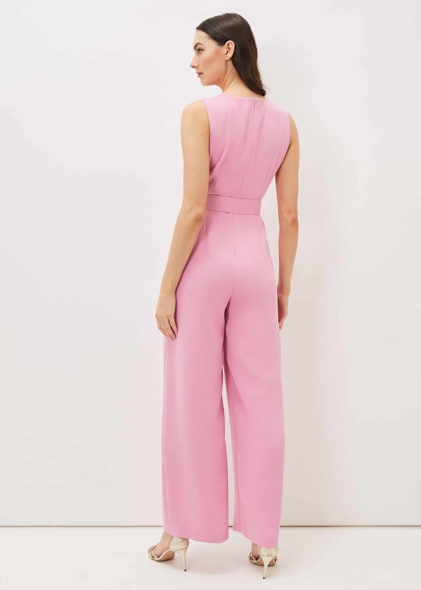 Lissia Pink Wide Leg Jumpsuit