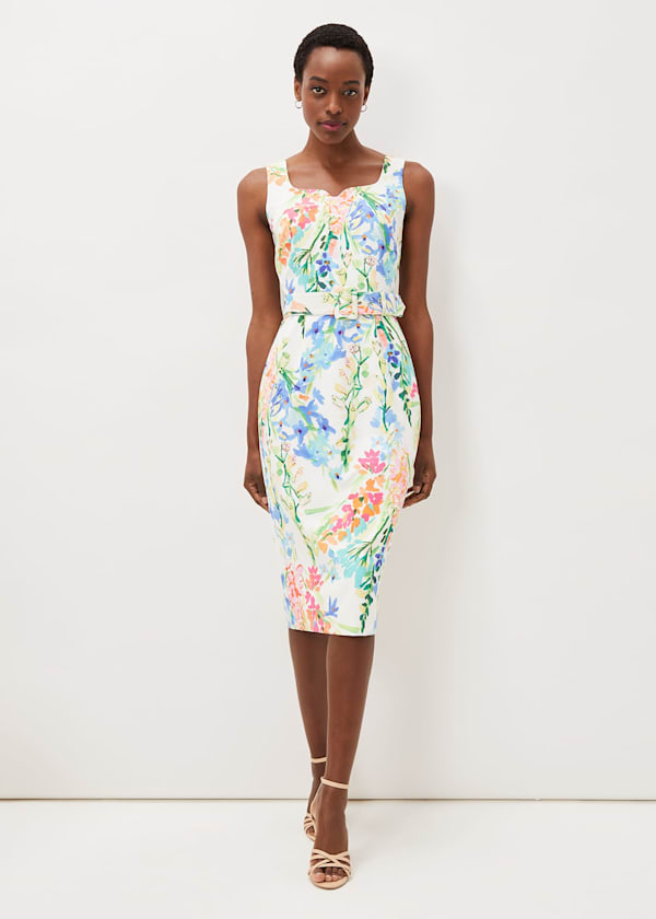 Phase eight navy floral dress sales