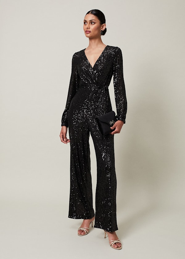 Alessandra Sequin Jumpsuit