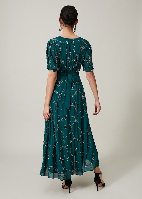 Talia Beaded Midaxi Dress
