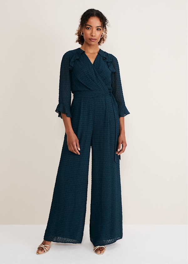 Hattie Wrap Wide Leg Jumpsuit