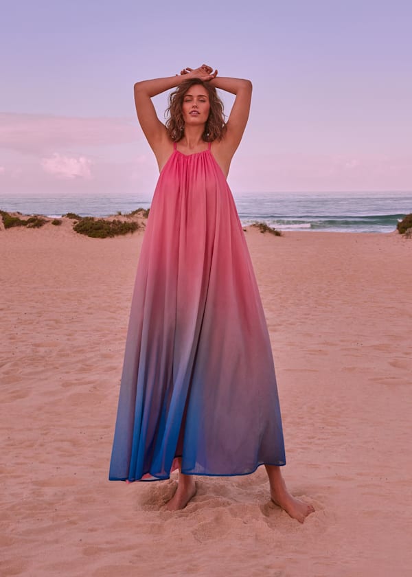 Naoki Dip Dye Midaxi Dress