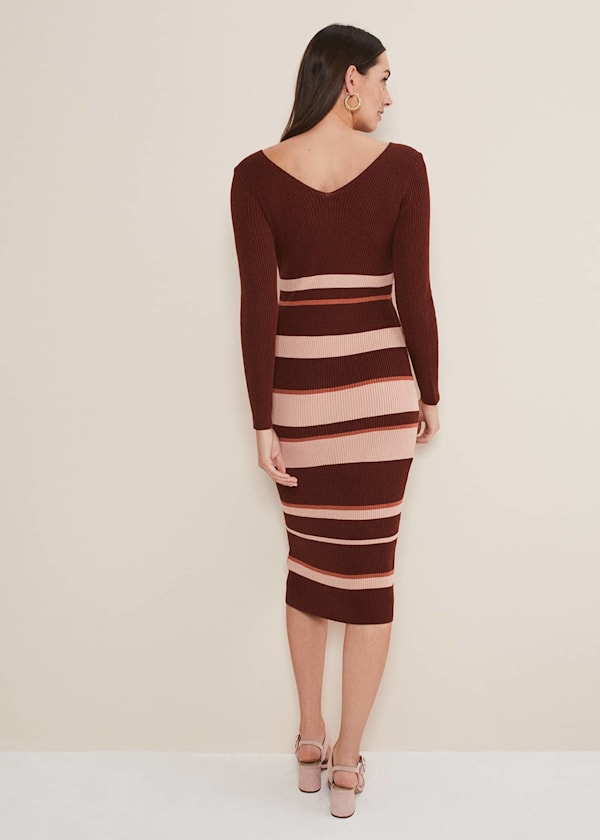 Dani Striped Midi Dress