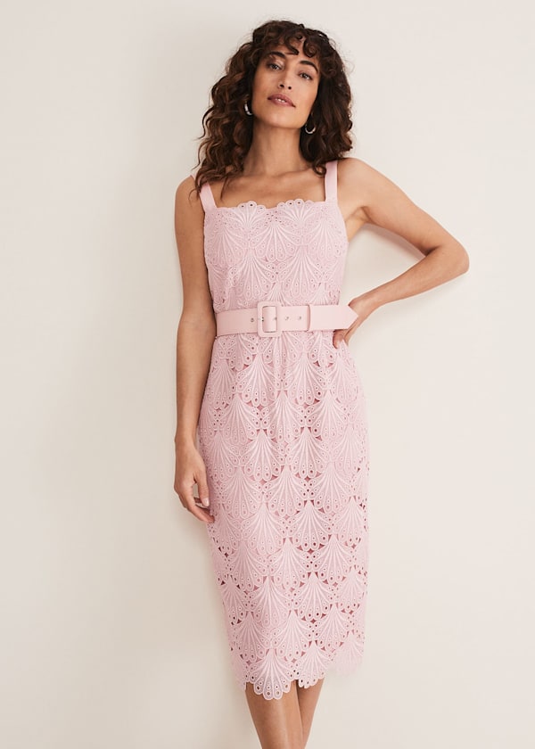 Carrie Midi Lace Dress
