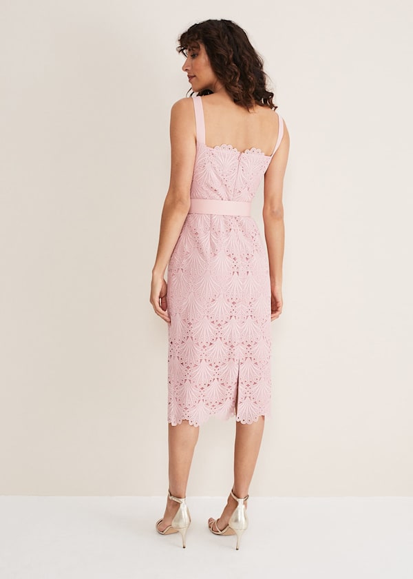 Carrie Midi Lace Dress