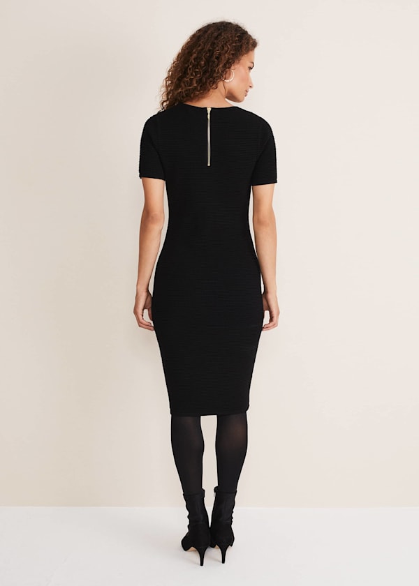 Elsa Ribbed Short Sleeve T-Shirt Dress
