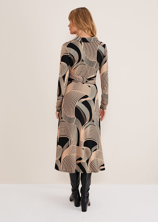 April Tie Shirt Dress