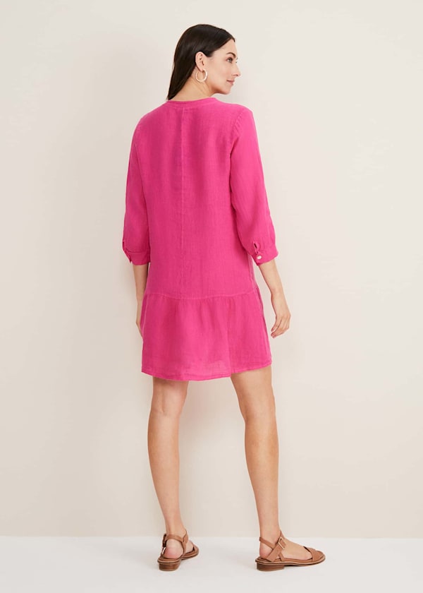 Penele Linen Swing Dress