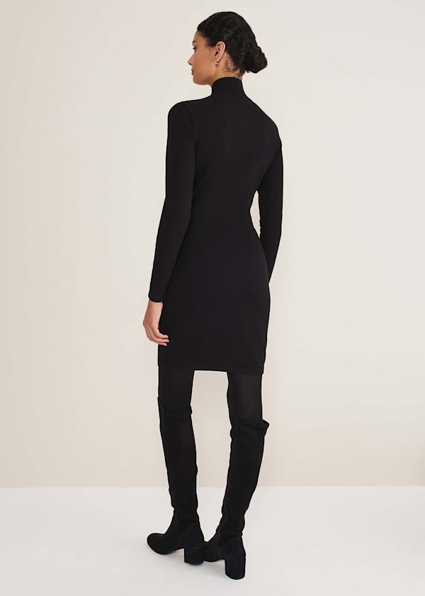 Arden Zip Detail Colourblock Knit Tunic