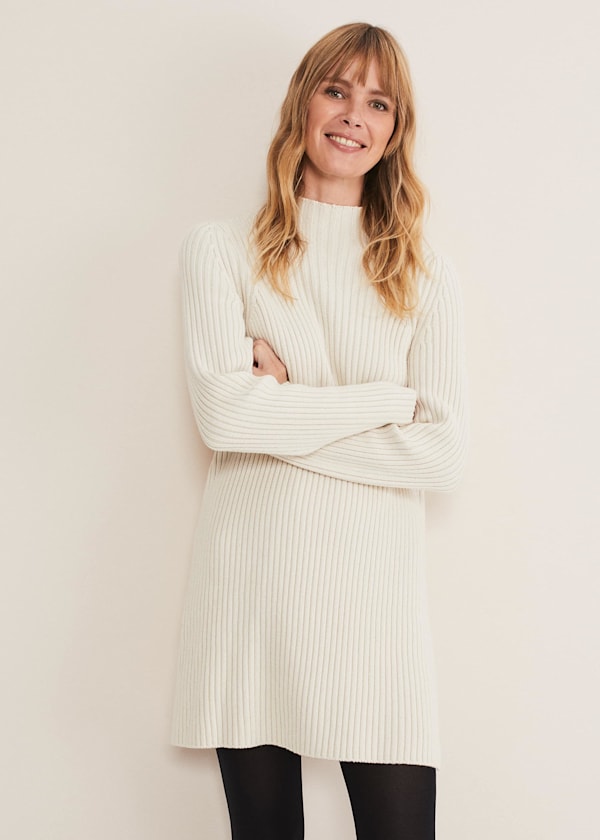 Catherine Chunky Ribbed Knit Dress