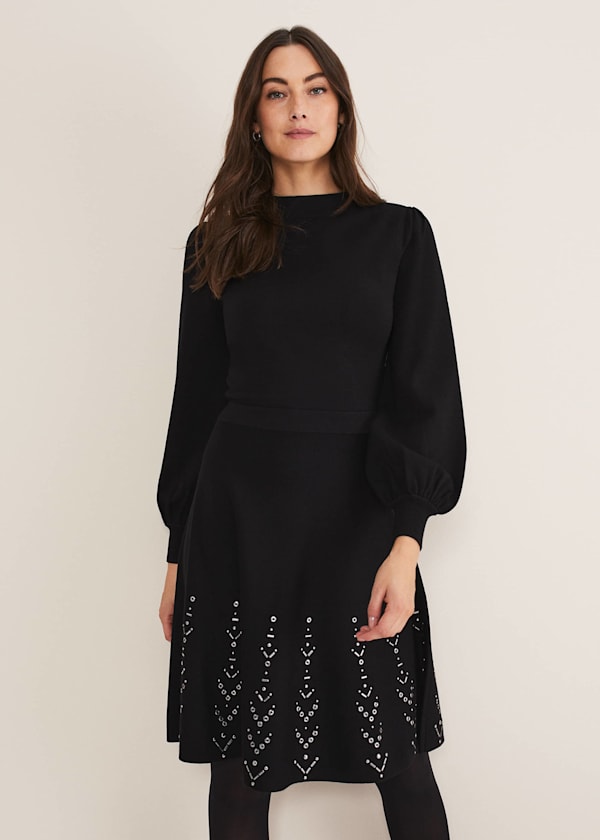 Phase eight bella swing dress blackcurrant online