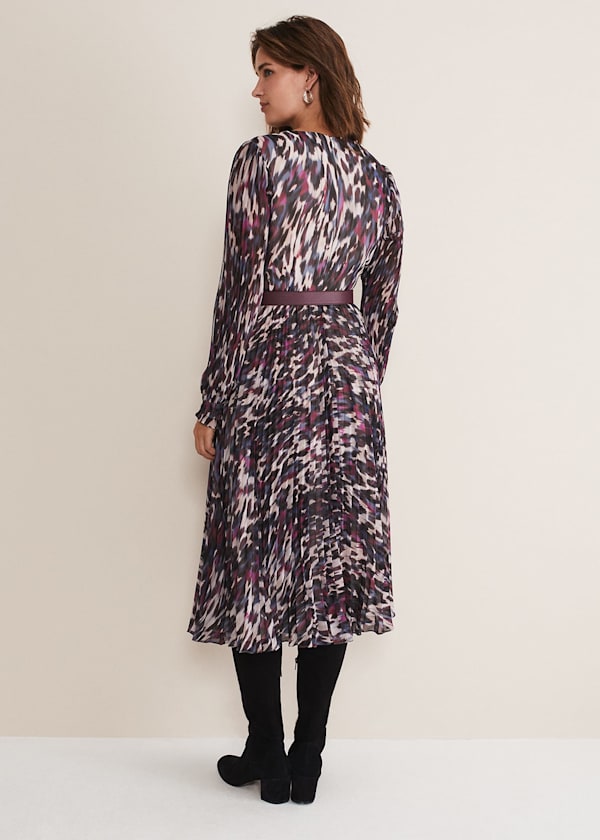 Eloise Animal Pleated Dress