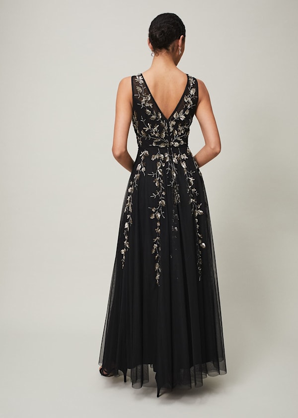 Anabella Beaded Tulle Dress