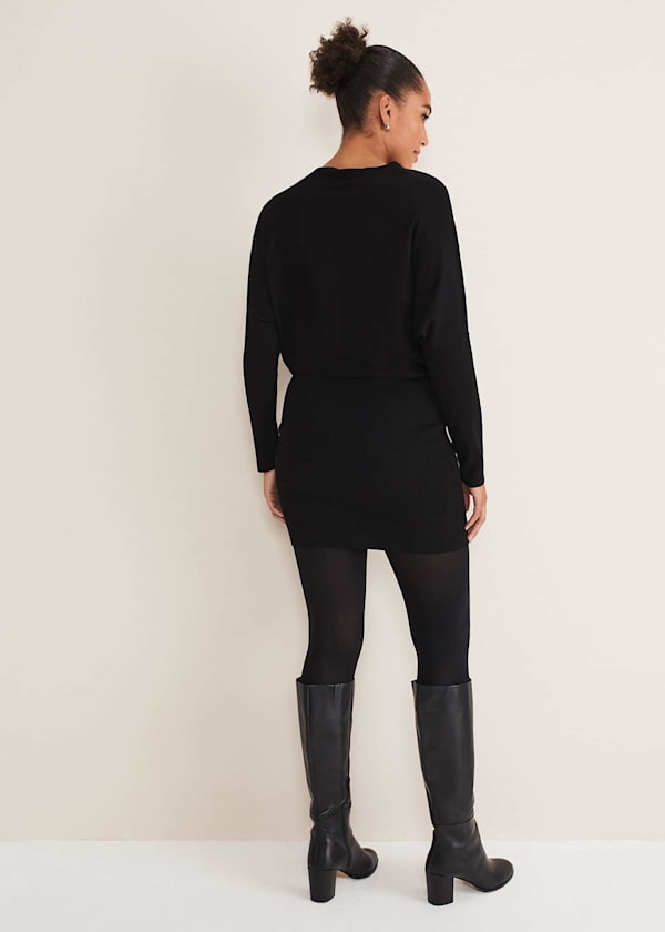 Becca Zip Neck Detail Dress