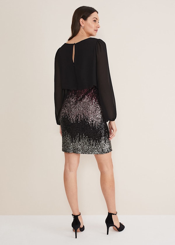 Angel Chiffon Sequin Dress