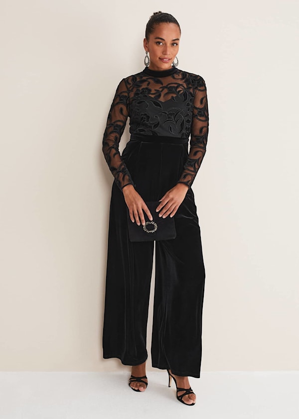 Carly Lace Long Sleeve Jumpsuit