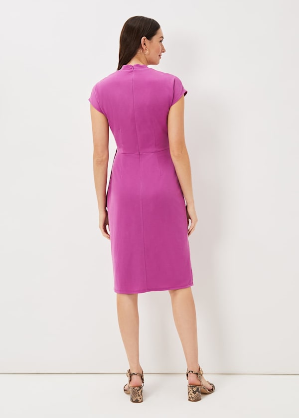 Toral Wrap Front Dress