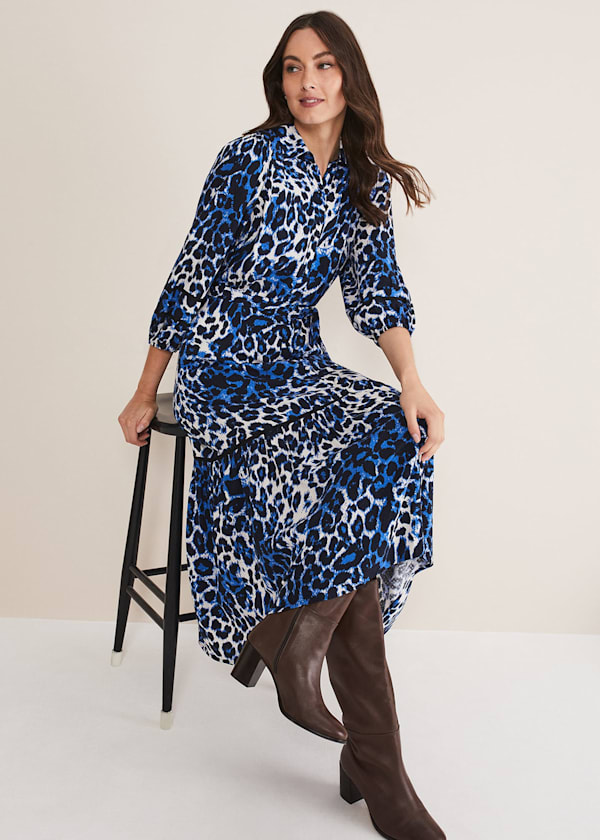 Ava Leopard Midaxi Dress