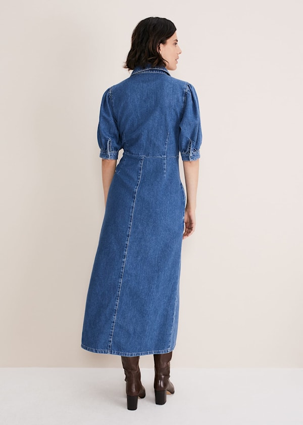 Cosette Denim Midaxi Dress