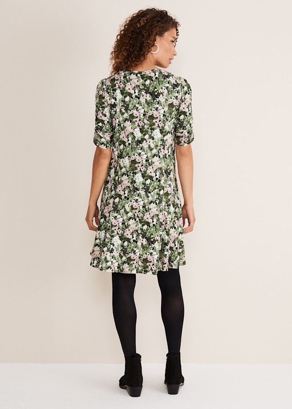Jolee Printed Jersey Dress