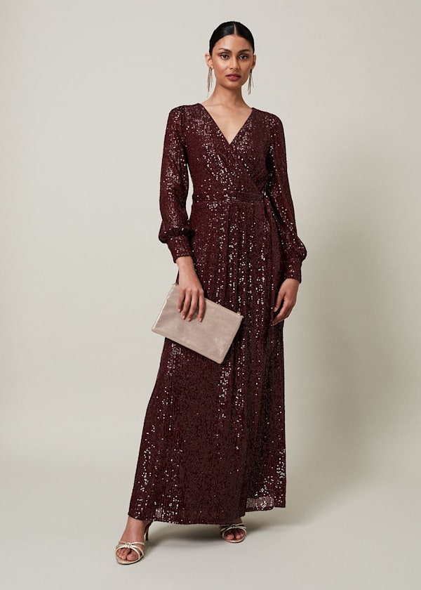 Amily Sequin Maxi Dress