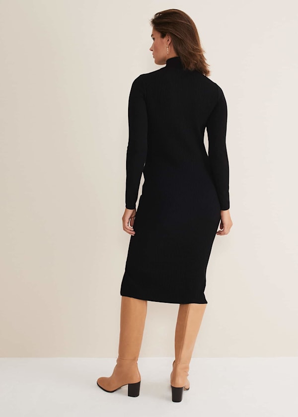 Milla Maxi Longline Zip Knit Dress