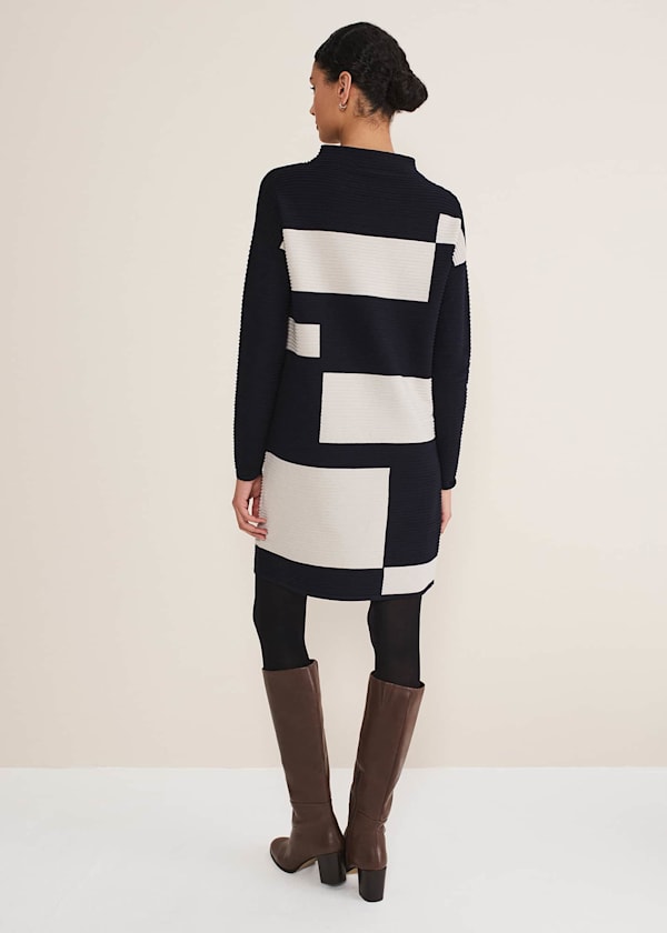 Azera Colour Block Knit Dress