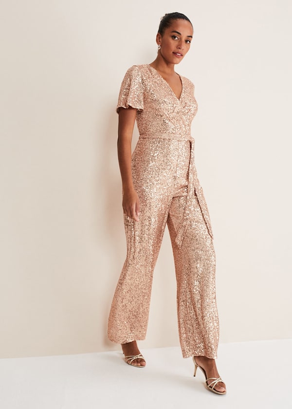 Alessandra Sequin Jumpsuit