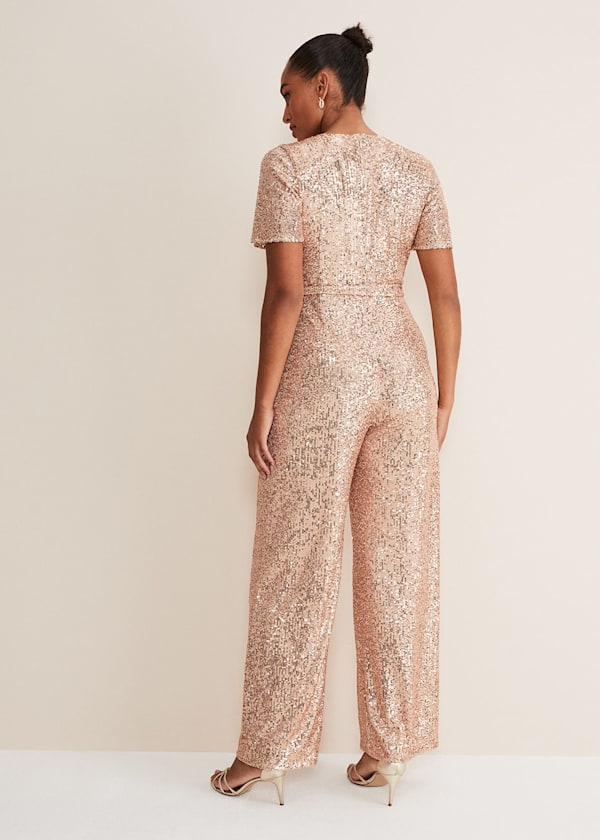 Alessandra Sequin Jumpsuit