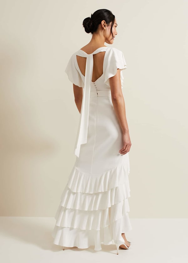 Ellery Frill Maxi Wedding Dress