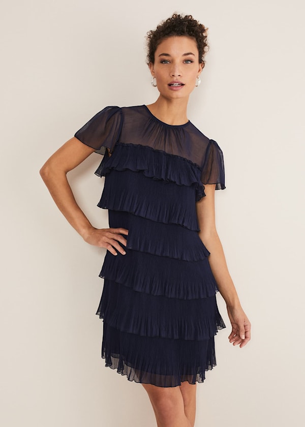 Mimi Pleated Mini Dress