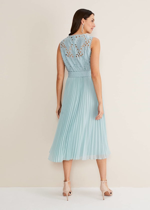 Amora Lace Bodice Midi Dress
