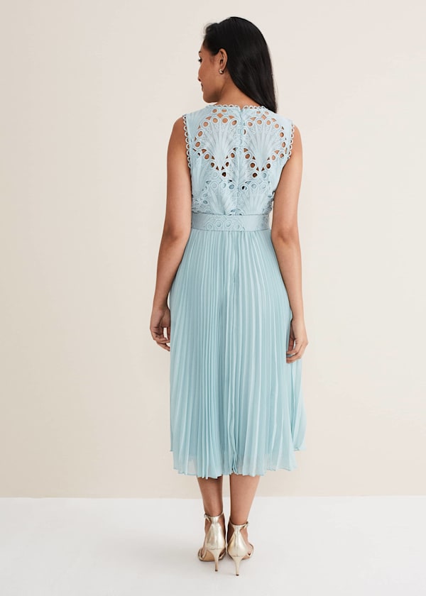 Petite Amora Lace Bodice Dress