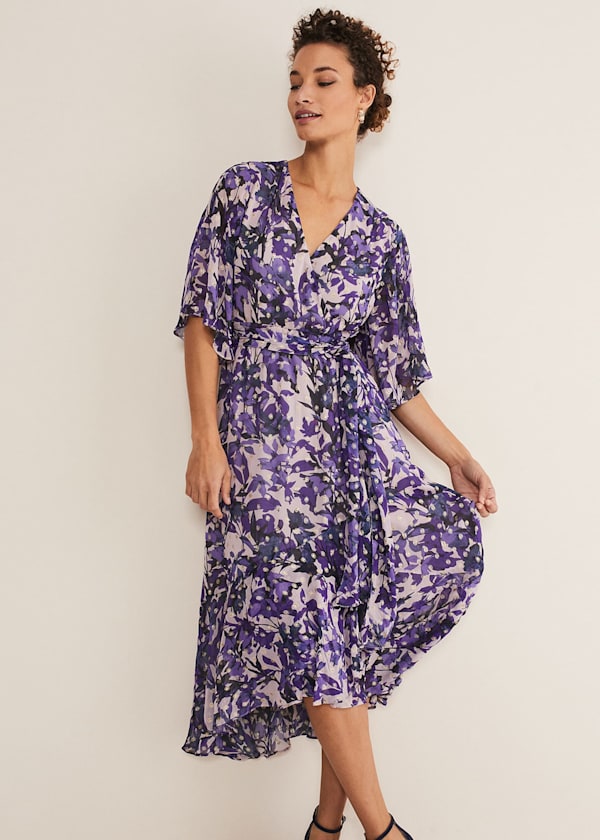 Juliette Floral Wrap Midaxi Dress