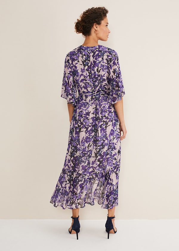 Juliette Floral Wrap Midaxi Dress