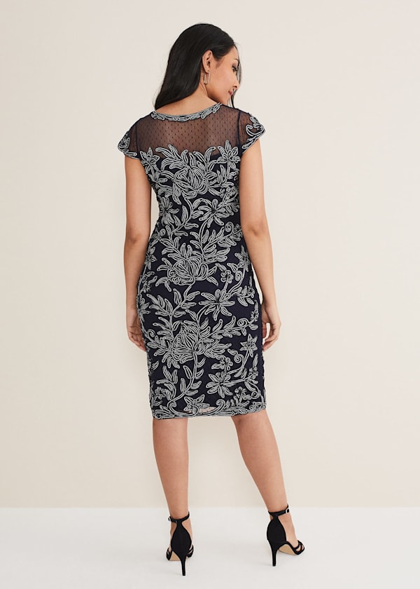 Petite Zila Tapework Dress