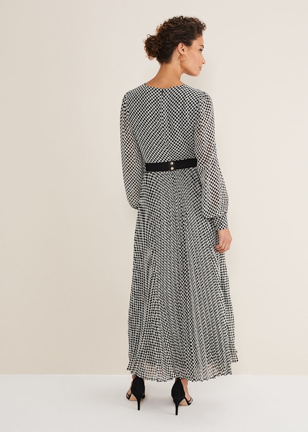 Carmen Checked Midaxi Dress